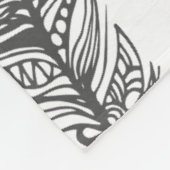 Soft Feathers Doodle Fleece Deken (Hoek)