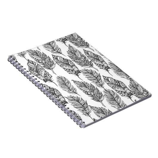 Soft Feathers Doodle Notitieboek (Rechterzijde)
