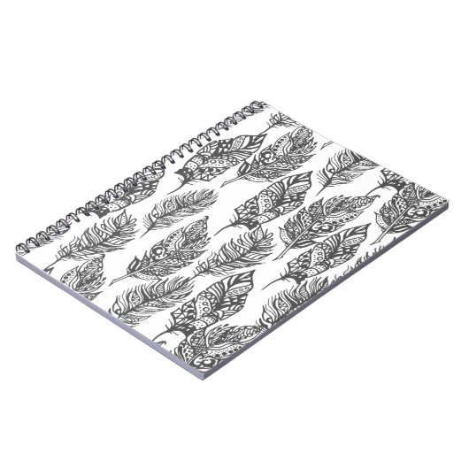 Soft Feathers Doodle Notitieboek (Linkerzijde)