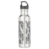 Soft Feathers Doodle Waterfles (Achterkant)