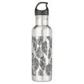 Soft Feathers Doodle Waterfles (Voorkant)