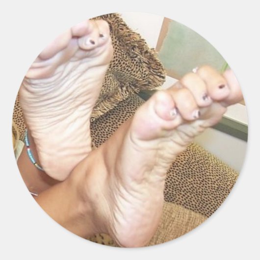 SOFT FEET RONDE STICKER (Voorkant)