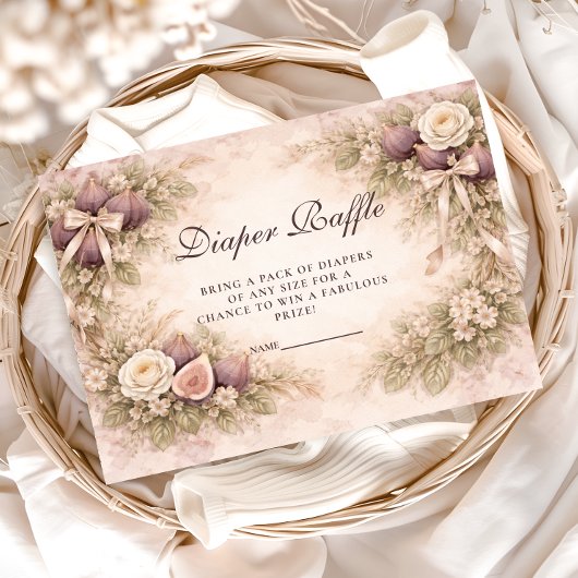 Soft Fig Garden Luier Raffle Informatiekaartje