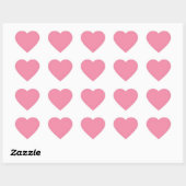 Soft Flamingo Roze Hart Sticker (Vel)