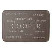 Soft Flat Dog Mat Gepersonaliseerde naam + Nicknam (Voorkant)
