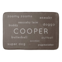 Soft Flat Dog Mat Gepersonaliseerde naam + Nicknam