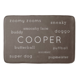 Soft Flat Dog Mat Gepersonaliseerde naam + Nicknam