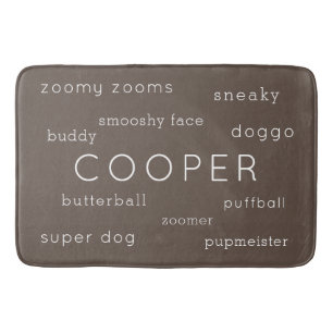 Soft Flat Dog Mat Gepersonaliseerde naam + Nicknam