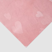 Soft Floating Pink Hearts Custom Tissuepapier (Detail)