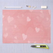 Soft Floating Pink Hearts Custom Tissuepapier (Craft)
