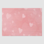 Soft Floating Pink Hearts Custom Tissuepapier (Voorkant)