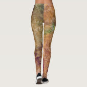 Soft Flora Autumn Flowers Pattern  Leggings (Achterkant)