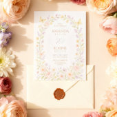 Soft Floral Arch bruiloft uitnodiging