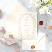 Soft Floral Arch bruiloft uitnodiging