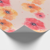 Soft Floral Blooms Wrapping Paper  Cadeaupapier (Hoek)