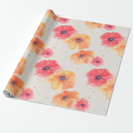Soft Floral Blooms Wrapping Paper  Cadeaupapier