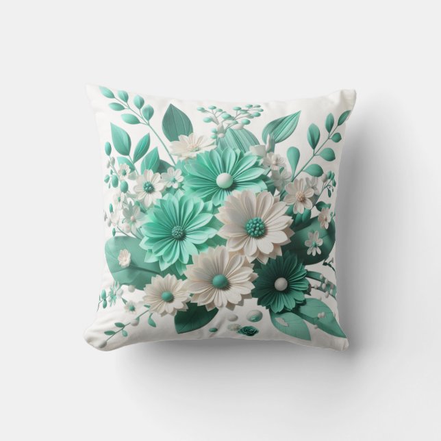 Soft Floral Cushion for Cozy Spaces Kussen (Voorkant)
