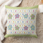 Soft Floral Digital Flowers Kussen (Deken)