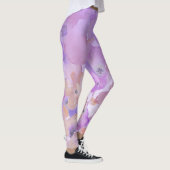 *~* Soft Floral Feminine Waterverf Ombre Leggings (Rechts)