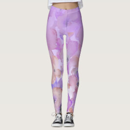 *~* Soft Floral Feminine Waterverf Ombre Leggings