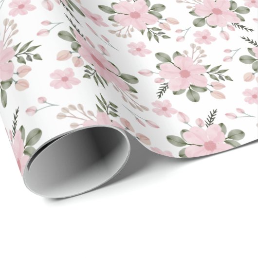Soft Floral Garden Cadeaupapier (Rol Hoek)