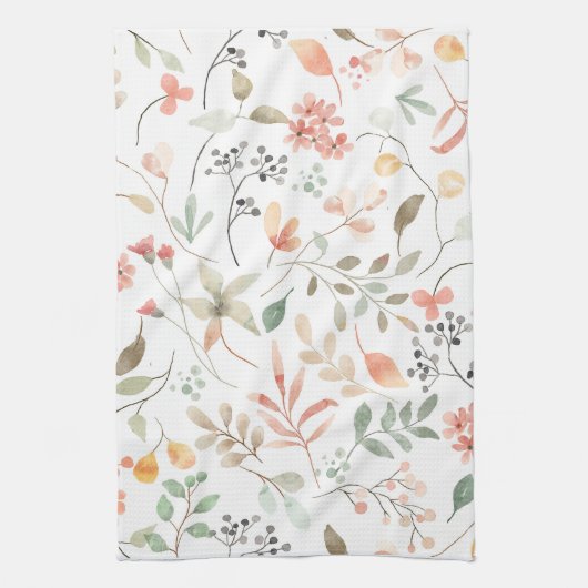 Soft Floral Kitchen Towel Theedoek (Verticaal)