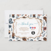 Soft Floral Lash Artist Beauty Studio Bedankkaart (Voorkant)