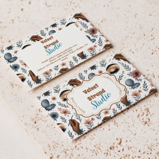 Soft Floral Lash Artist Beauty Studio Visitekaartje