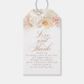 Soft Floral Pampas Grass Dank u Cadeaulabel (Voorkant)