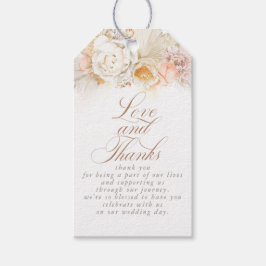 Soft Floral Pampas Grass Dank u Cadeaulabel
