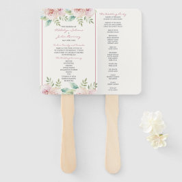 Soft Floral Spring Waterverf Wedding Ceremony Pro Handwaaier