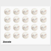 Soft Floral Thank You Sticker (Vel)