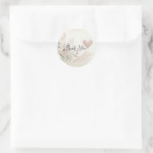 Soft Floral Thank You Sticker (Tas)