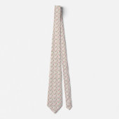 Soft Floral Tie in Pink for a Refined Wedding Look Stropdas (Voorkant)