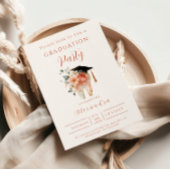 Soft Floral Tooth Graduation Party Kaart