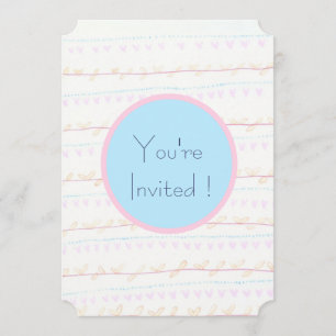 Soft Floral Vine Stripe-kaartjes Kaart