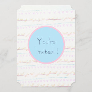 Soft Floral Vine Stripe-kaartjes Kaart