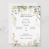 Soft Floral Watercolor Frame Kaart (Voorkant)