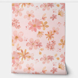 Soft Flowers Blossom Wall Covering | Wallpaper Behang