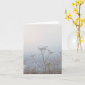 Soft Frosty Morning Nature Sympathy Kaart (Gele Bloem)