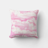 Soft Fuchsia roze wolken Kussen (Voorkant)