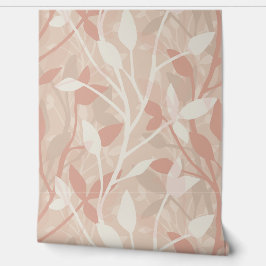 Soft Garden Mist Botanical Layers of Leaves Behang