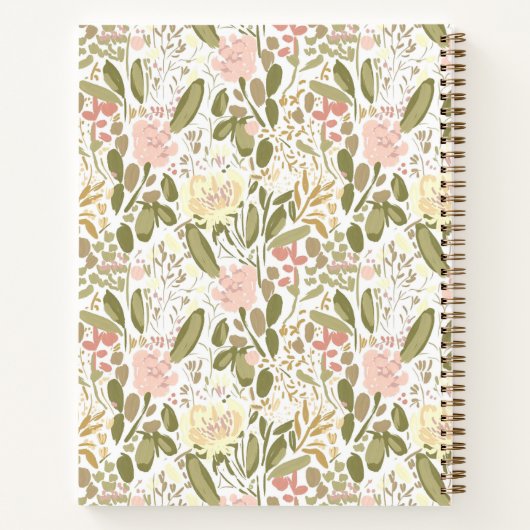 Soft Garden wedding Notitieboek (Achterkant)