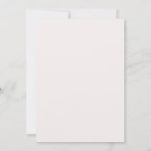 Soft Gentle Blush Floral Wedding Invitation Kaart (Achterkant)
