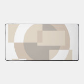 Soft Geometric Blocks – Beige Neutral Geometry Bureaumat (Voorkant)