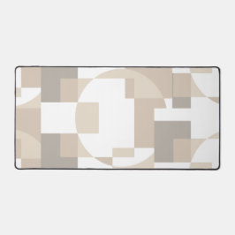 Soft Geometric Blocks – Calm Neutral Abstract Work Bureaumat