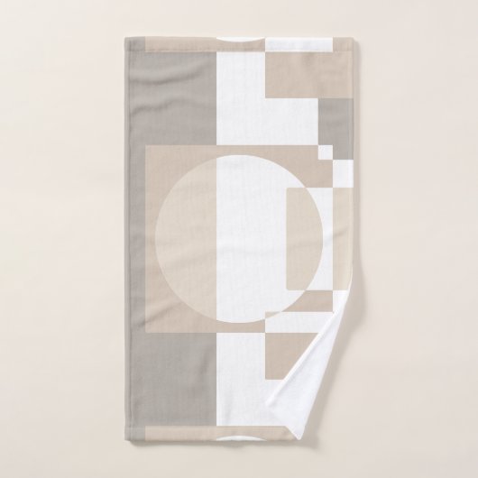Soft Geometric Blocks – Simple and Sleek Bad Handdoek (Handdoek)