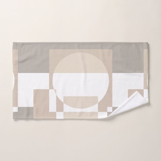 Soft Geometric Blocks – Simple and Sleek Bad Handdoek (Handdoek)