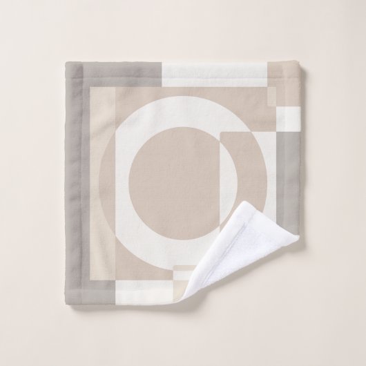 Soft Geometric Blocks – Simple and Sleek Bad Handdoek (Wasdoekje)