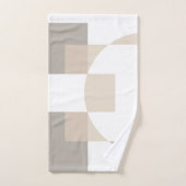 Soft Geometric Blocks – Simple and Sleek Bad Handdoek (Handdoek)